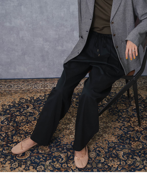 Heavyweight Cotton Twill ギャザードロストパンツ