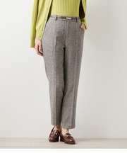 ブロークンヘリンボーンツィード テーパードパンツ