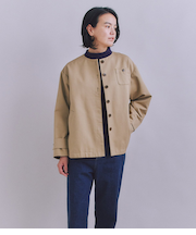 Coated Cotton Poly Twill ヘンリーハーフコート