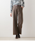 ウールフラノ センタープレスワイドパンツ