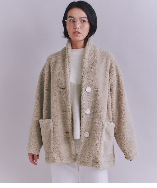 Eco Fur ショールカラーコート