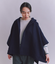 High Count Melton フードポンチョコート
