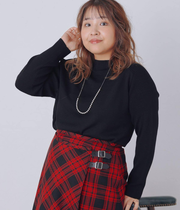 【L】【手洗い可能】ウォッシャブルウール ボトルネックプルオーバー