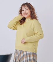 【L】【手洗い可能】ウォッシャブルウール ボトルネックプルオーバー