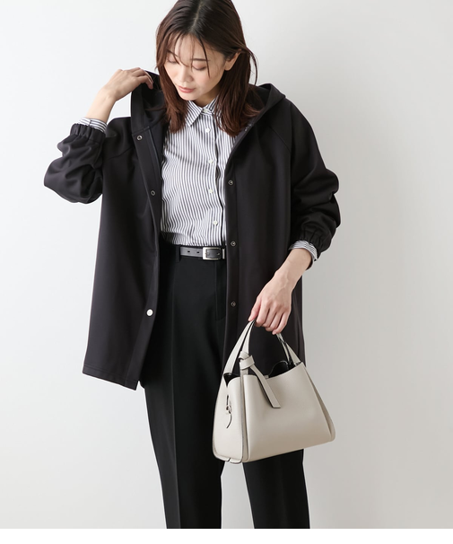 【ウォッシャブル】【撥水・保温・防水】3LAYERジャージー フーデットコーディガン