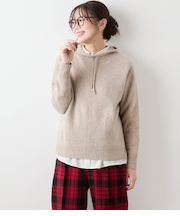 ウールアンゴラ ホールガーメントパーカ