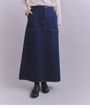 Organic Cotton Denim ベイカースカート