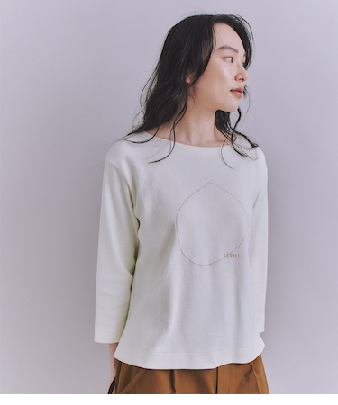 Crepe Double Face Knit SIPULI刺繍プルオーバー