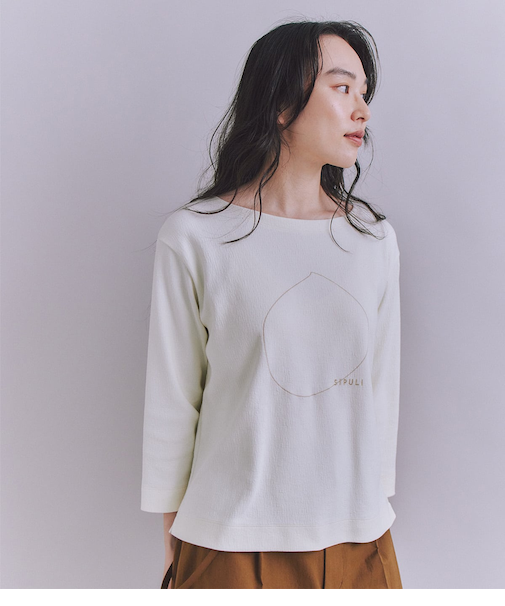 Crepe Double Face Knit SIPULI刺繍プルオーバー