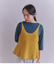 Colorful Melange 2wayペプラムキャミニット