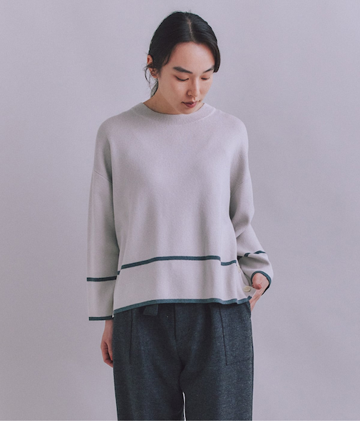 【ウォッシャブル】All Needles アクセントニットプルオーバー