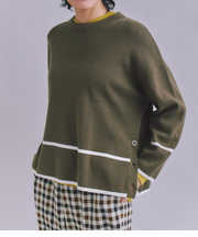 【ウォッシャブル】All Needles アクセントニットプルオーバー