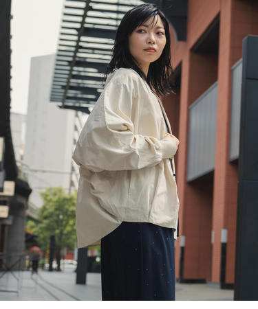 High Density Twill ドルマンスリーブブルゾン