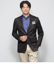 【ストレッチ】MOVING COMFORT ヘリンボーンジャージー ジャケット