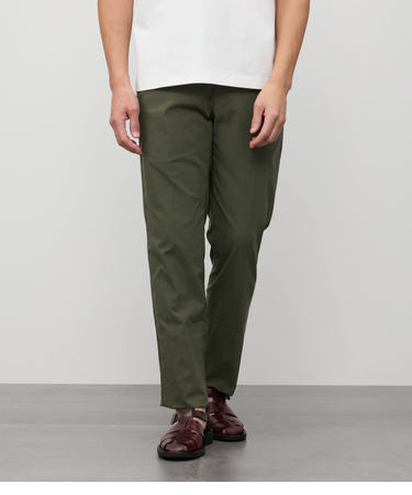 【ストレッチ】コットンナイロンリネン シャーリングパンツ