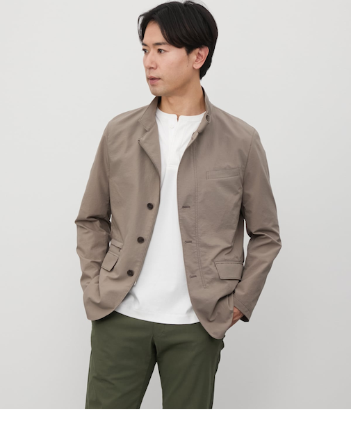 【ストレッチ・防シワ】COOLDOTS ミニリップストップ コンバーチブルアウター