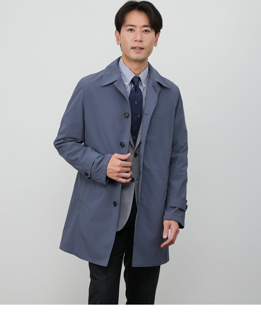 【撥水・ストレッチ】スパンライクタイプライター ステンカラーコート