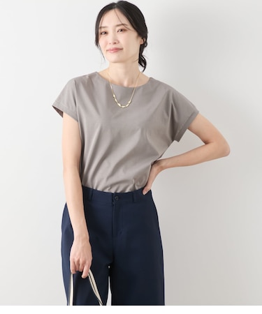 【UVカット・透け防止・遮熱】ソルシールド フレンチスリーブTシャツ