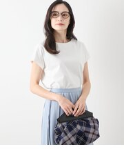 【L】【UVカット・透け防止・遮熱】ソルシールド フレンチスリーブTシャツ