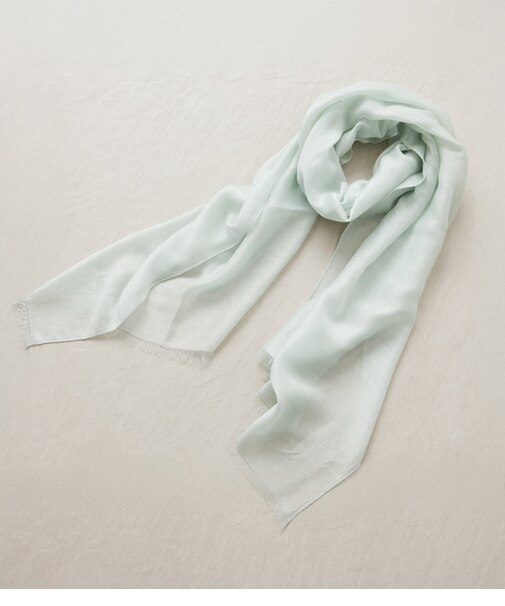 【接触冷感】シルク混無地ストール