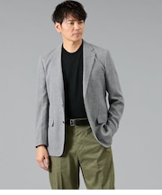 三者混メッシュ サマーツィード ジャケット