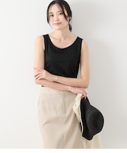 【接触冷感】セルロースコットンスムース タンクトップ