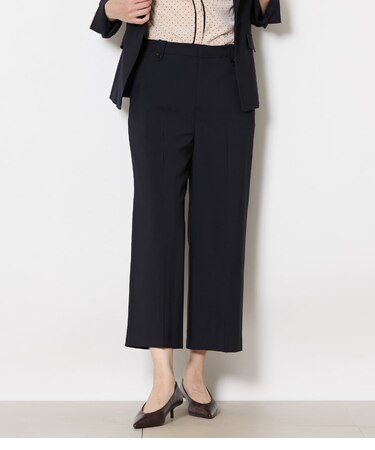 【L】ウォッシャブルストレッチ ガウチョパンツ