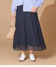 【L】シフォンジョーゼット プリーツスカート