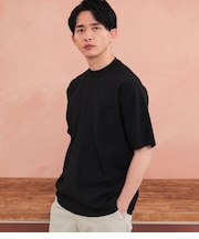 【ウォッシャブル・軽量・ストレッチ】エフォートレス クルーネックニットTシャツ