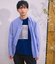 【接触冷感・UVカット・一枚で決まる】ストライプ 長袖バンドカラーシャツ