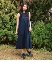 【接触冷感・ドライタッチ・セレモニー】ノースリーブフレアワンピース