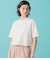 【遮熱・着回し】ロゴプリントショート丈Tシャツ
