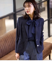 【L】【ウォッシャブル】ウールオックス シングルブレザー