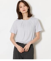 【接触冷感】強撚スムース フロントタック プルオーバー