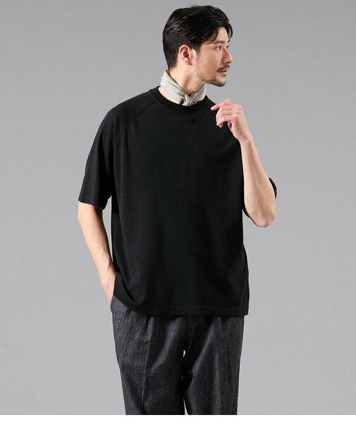 【ウォッシャブル】CHINO ニットTシャツ