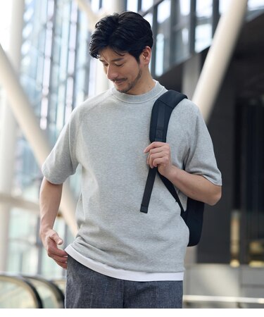 【ウォッシャブル】CHINO ニットTシャツ