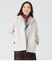 【L】ダブルジップパーカ レディース T／Cダンボール