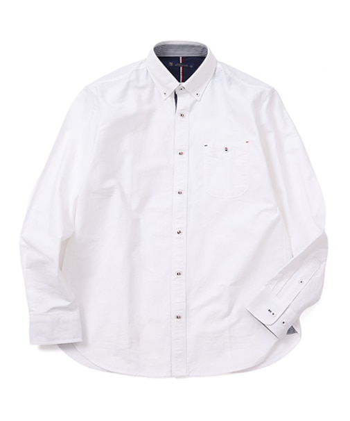 オックステープ使いボタンダウンシャツ