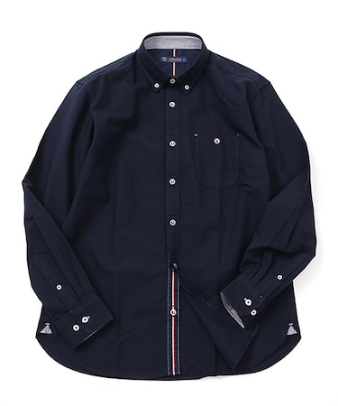 オックステープ使いボタンダウンシャツ