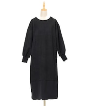 2WAYスエード+リブワンピース