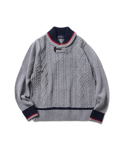 ウォッシャブルトグルショールニット