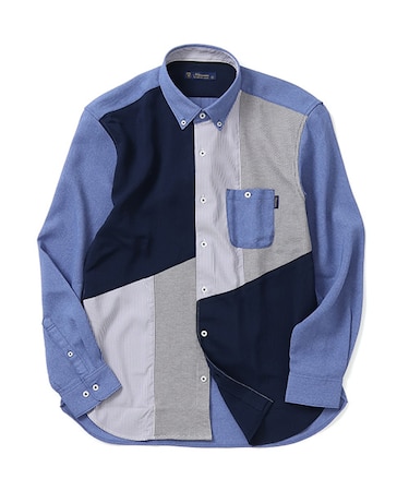 ギミックボタンダウンシャツ