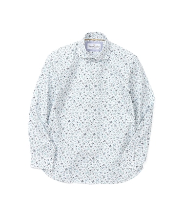 San Gallo総柄プリント長袖シャツ