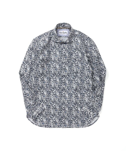 San Gallo総柄プリント長袖シャツ