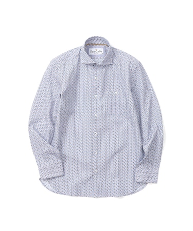 San Gallo総柄プリント長袖シャツ