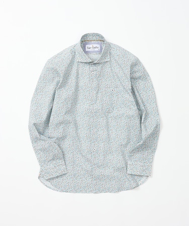 San Gallo総柄プリント長袖シャツ
