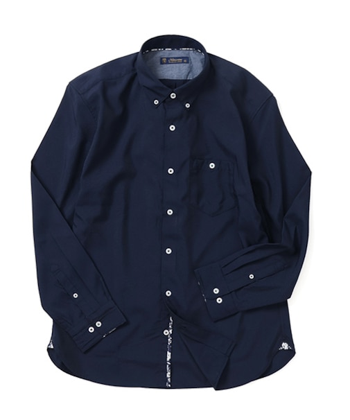 シアサッカーボタンダウンシャツ