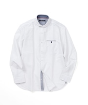 【洗濯機洗い可】オックスショールカラーシャツ