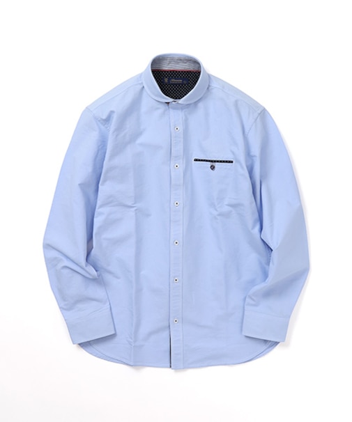 【洗濯機洗い可】オックスショールカラーシャツ