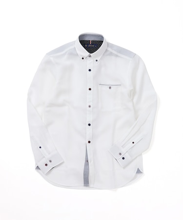 【洗濯機洗い可】テックオックス多色ボタンシャツ